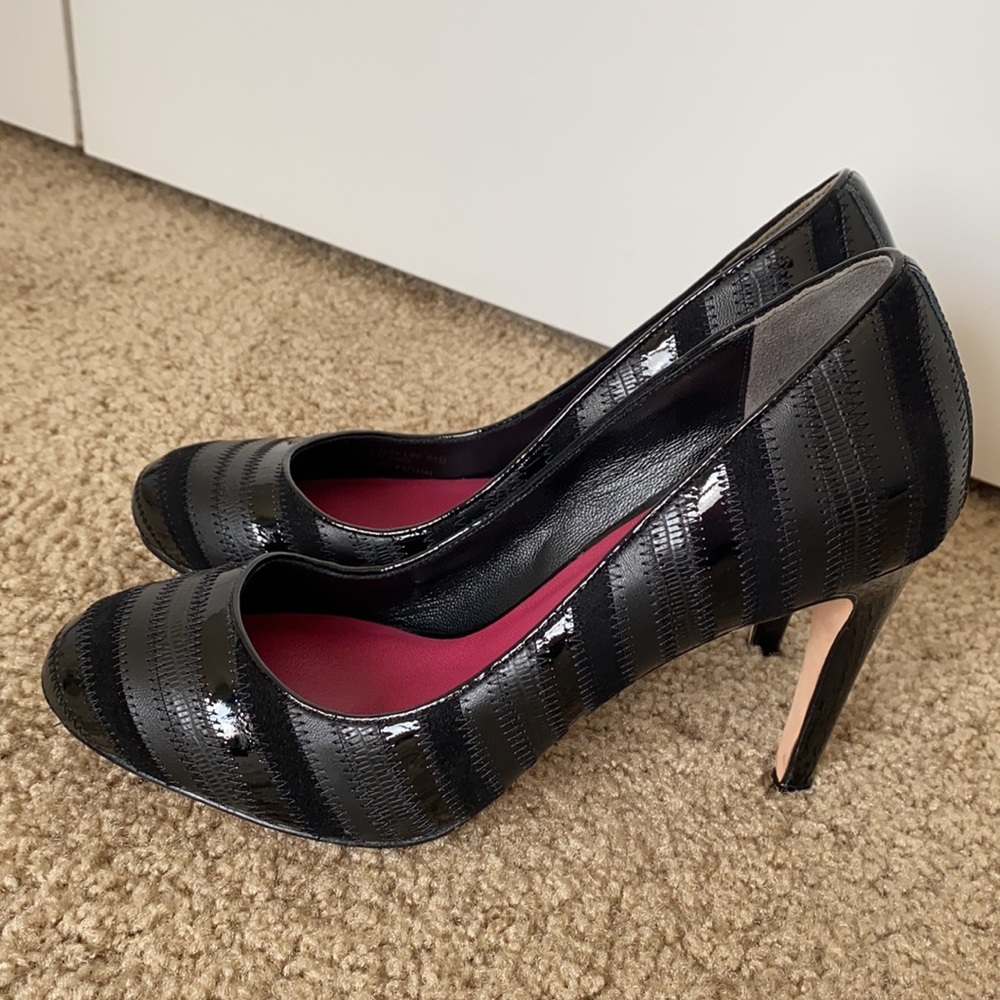 Cole Haan Black Multi-Texture Pump, Size 6.5